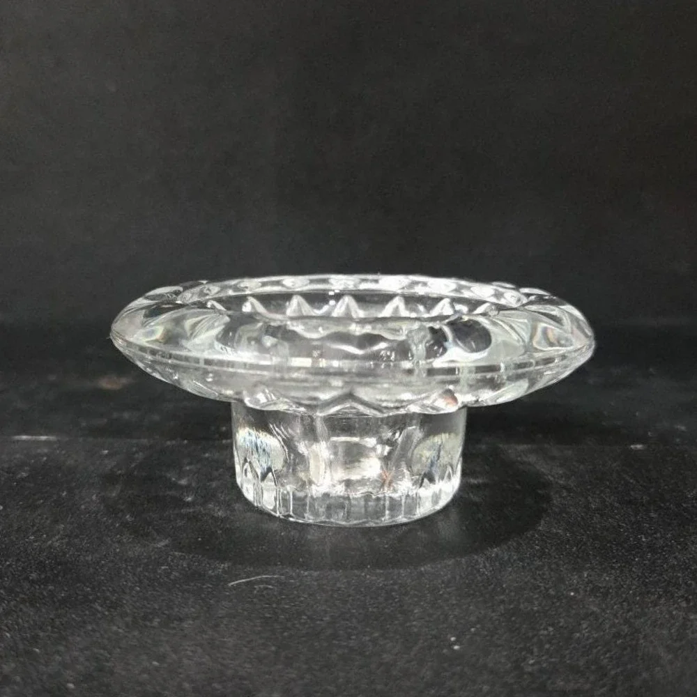 KIG Vintage Heavy Glass Votive Candle Holder, Taper Candle Holder, Home‎ Decor